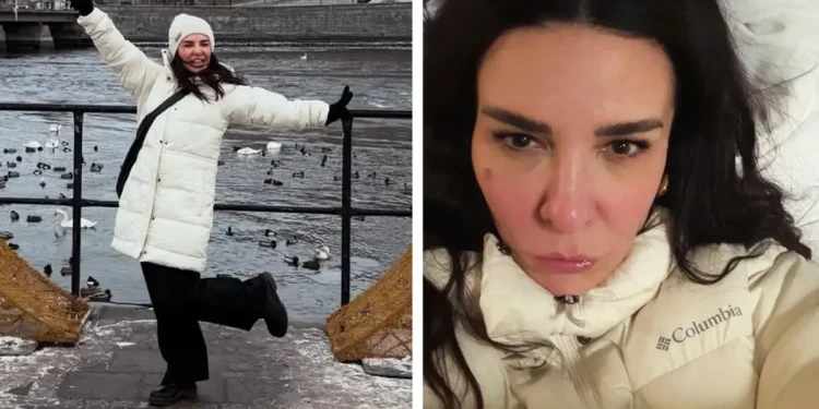 Ünlü şarkıcı Fatma Turgut’un yüzü soğuktan bu hale geldi