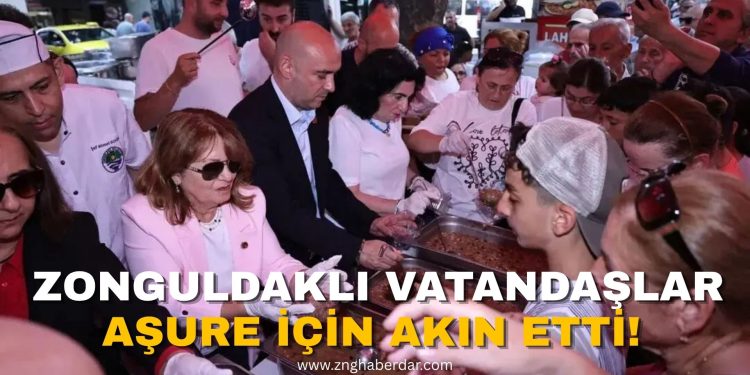 VATANDAŞLAR AŞURE İÇİN AKIN ETTİ!