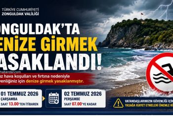 ZONGULDAK’TA DENİZE GİRMEK YASAKLANDI!
