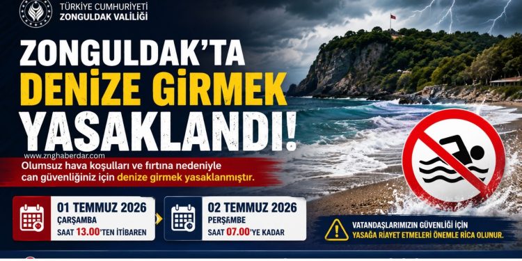 ZONGULDAK’TA DENİZE GİRMEK YASAKLANDI!