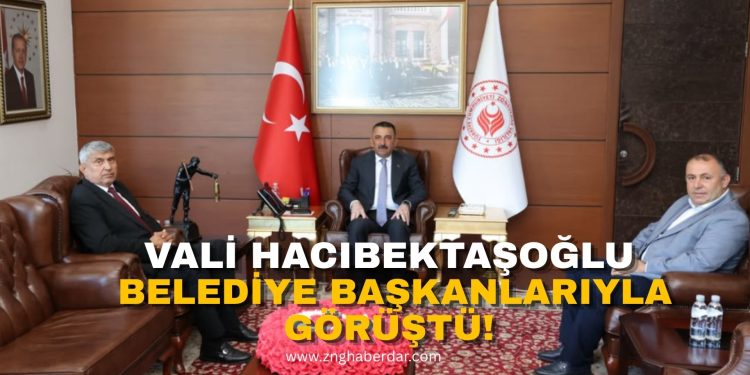 VALİ HACIBEKTAŞOĞLU, İKİ BELEDİYE BAŞKANINI MAKAMINDA AĞIRLADI!