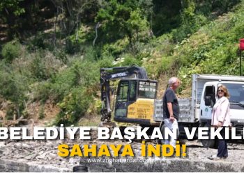 BELEDİYE BAŞKAN VEKİLİ AYDAN SAHAYA İNDİ!