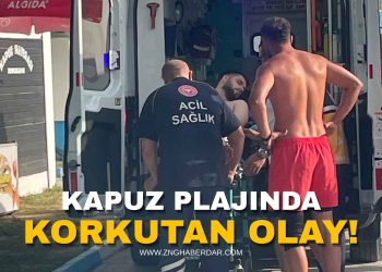 Kapuz Plajı’nda Panik!