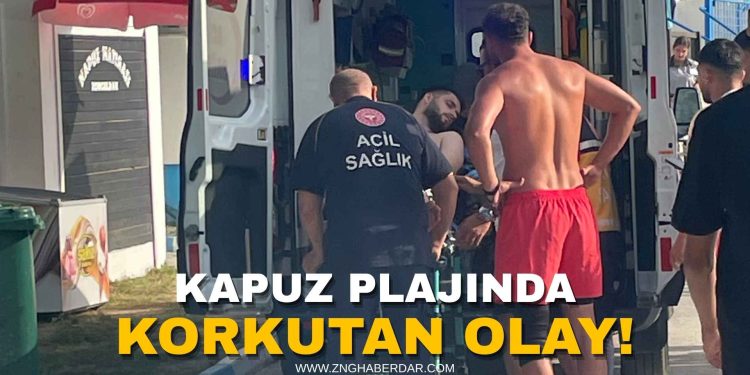Kapuz Plajı’nda Panik!