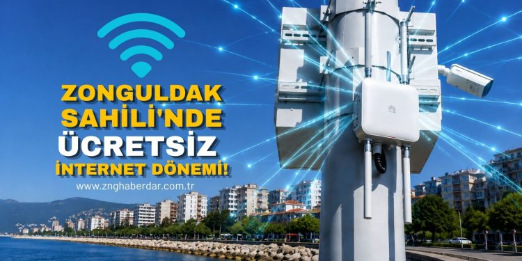ZONGULDAK SAHİLİ’NDE ÜCRETSİZ İNTERNET DÖNEMİ!