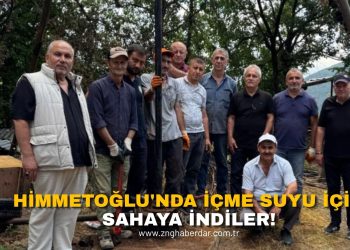 HİMMETOĞLU’NDA İÇME SUYU İÇİN SAHAYA İNDİLER!