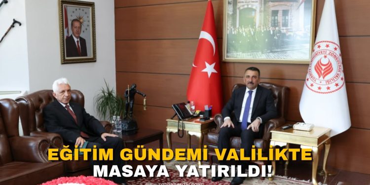 EĞİTİM GÜNDEMİ VALİLİKTE MASAYA YATIRILDI!