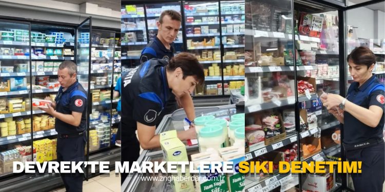 DEVREK’TE MARKETLERE SIKI DENETİM: SON KULLANMA TARİHİ GEÇMİŞ ÜRÜNLERE EL KONULDU