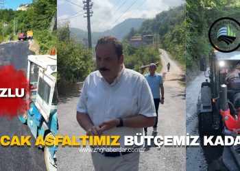 KOZLU’DA YAHMA MAHALLESİ ÖKÜŞNE MEVKİSİ ASFALTA KAVUŞTU!