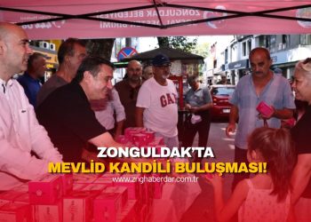 ZONGULDAK’TA MEVLİD KANDİLİ BULUŞMASI! VATANDAŞLARA KANDİL SİMİDİ İKRAM EDİLDİ!