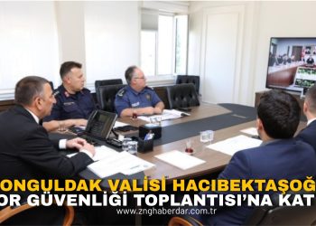ZONGULDAK VALİSİ HACIBEKTAŞOĞLU, SPOR GÜVENLİĞİ TOPLANTISI’NA KATILDI!