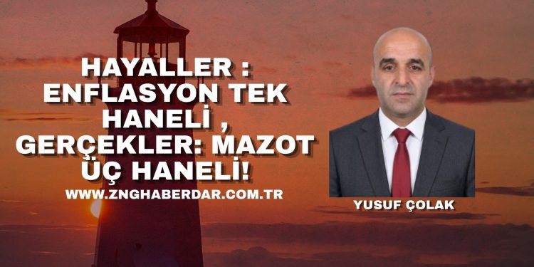 HAYALLER : ENFLASYON TEK HANELİ , GERÇEKLER: MAZOT ÜÇ HANELİ!