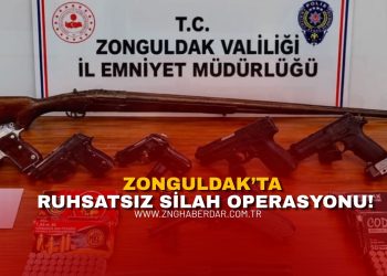 ZONGULDAK’TA RUHSATSIZ SİLAH OPERASYONU: 6 GÖZALTI, 3 TUTUKLAMA!