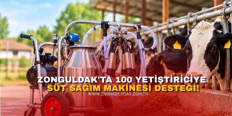 ZONGULDAK’TA 100 YETİŞTİRİCİYE SÜT SAĞIM MAKİNESİ DESTEĞİ!