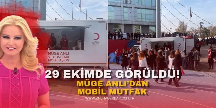 29 ekimde görüldü! MÜGE ANLI’dan MOBİL MUTFAK!