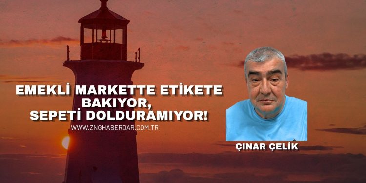 EMEKLİ MARKETTE ETİKETE BAKIYOR, SEPETİ DOLDURAMIYOR!